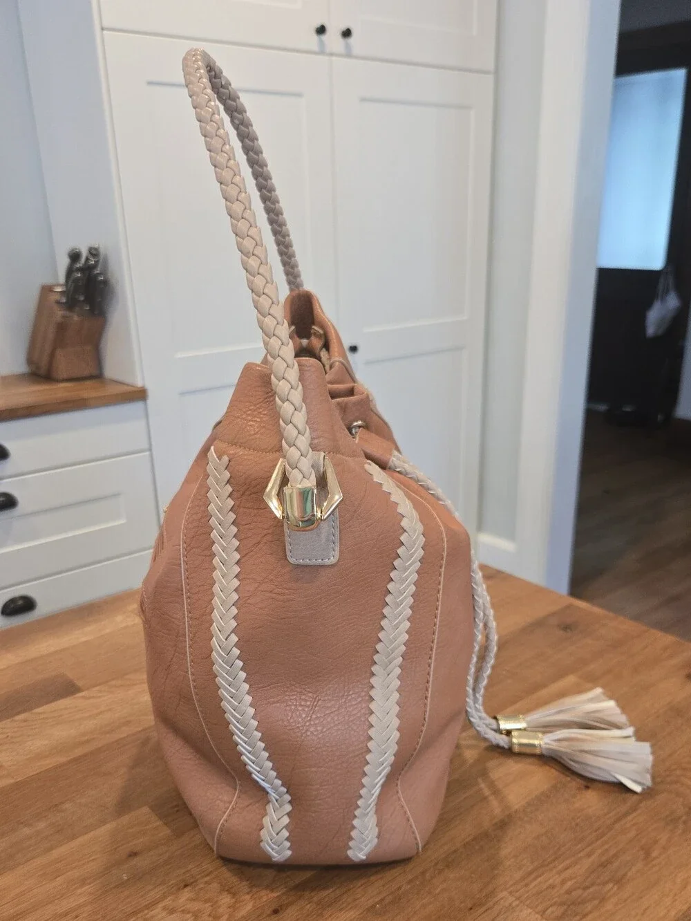 Charming Charlie Drawstring Hobo Bag